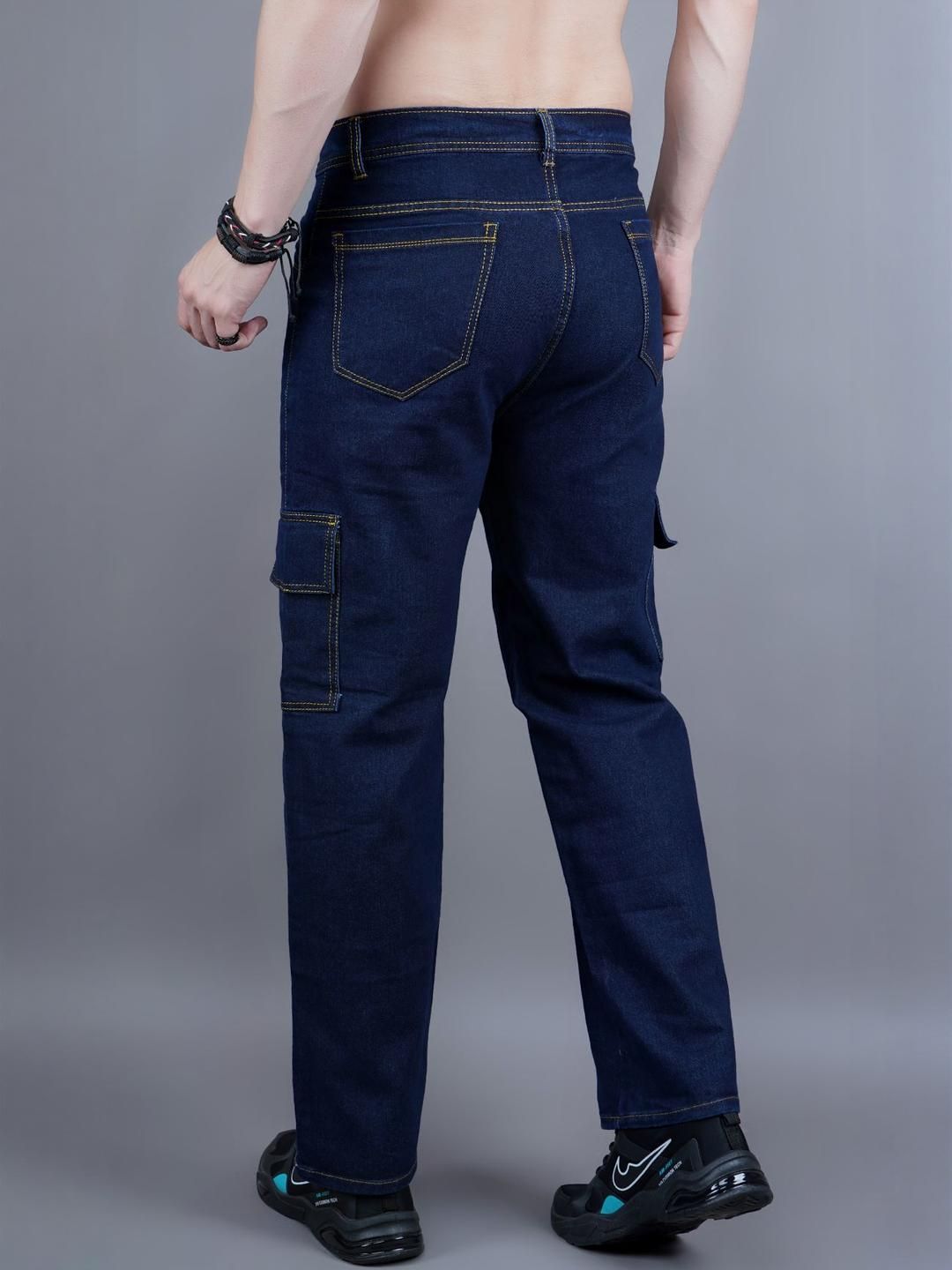 SZN Men Classic Boyfriend Fit Mid-Rise Stretchable Jeans-picture-11