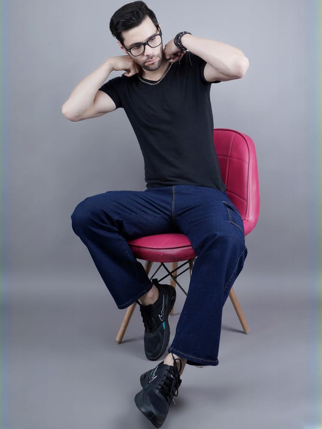 SZN Men Classic Boyfriend Fit Mid-Rise Stretchable Jeans-picture-10