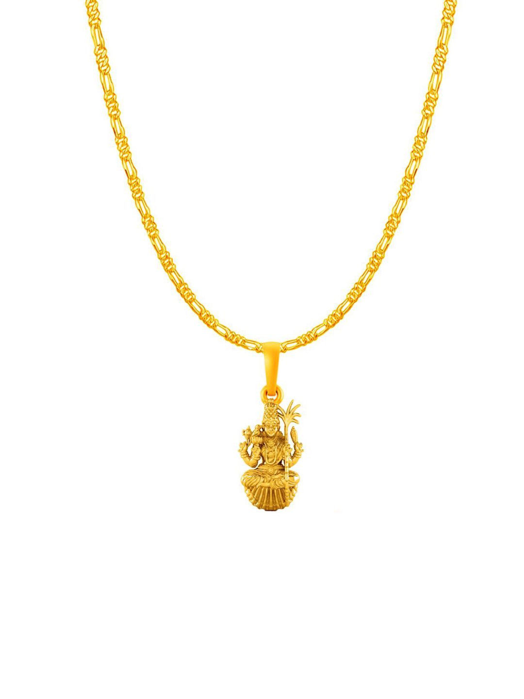 AKSHAT SAPPHIRE Gold-Plated Oval Pendants with Chains-picture-38