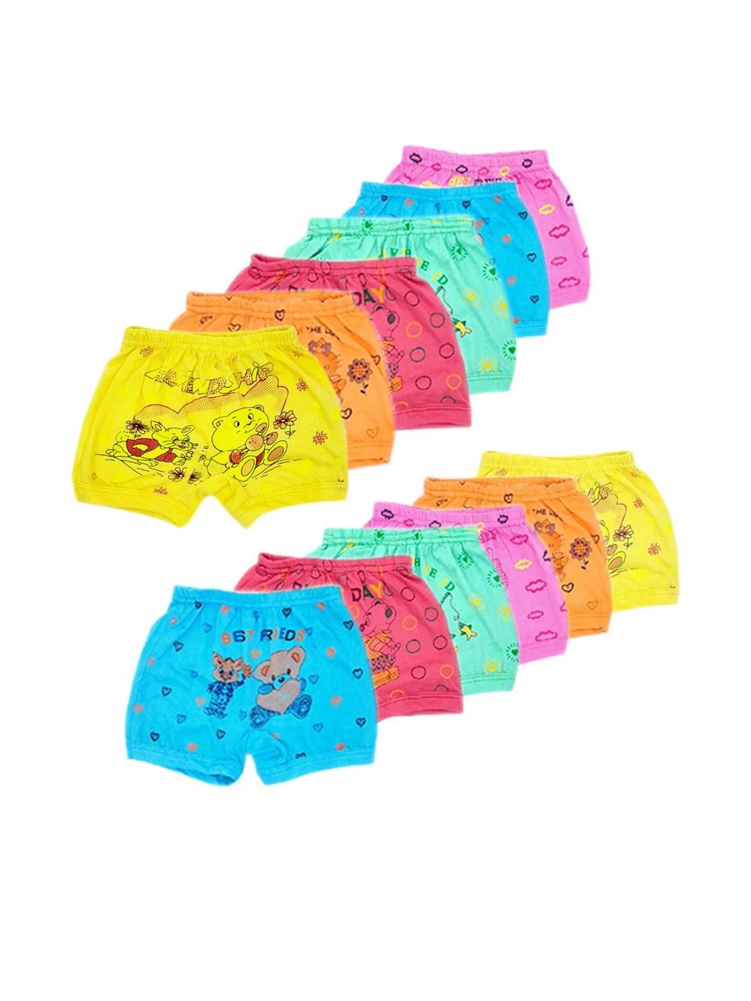 VastraMilap Kids Pack Of 12 Cotton Basic Briefs-picture-25