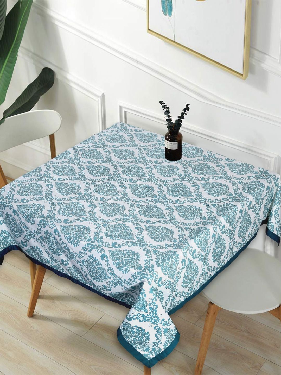 Texstylers Purple Ethnic Motifs Anti-Slip Cotton 2-Seater Table Cover-picture-38