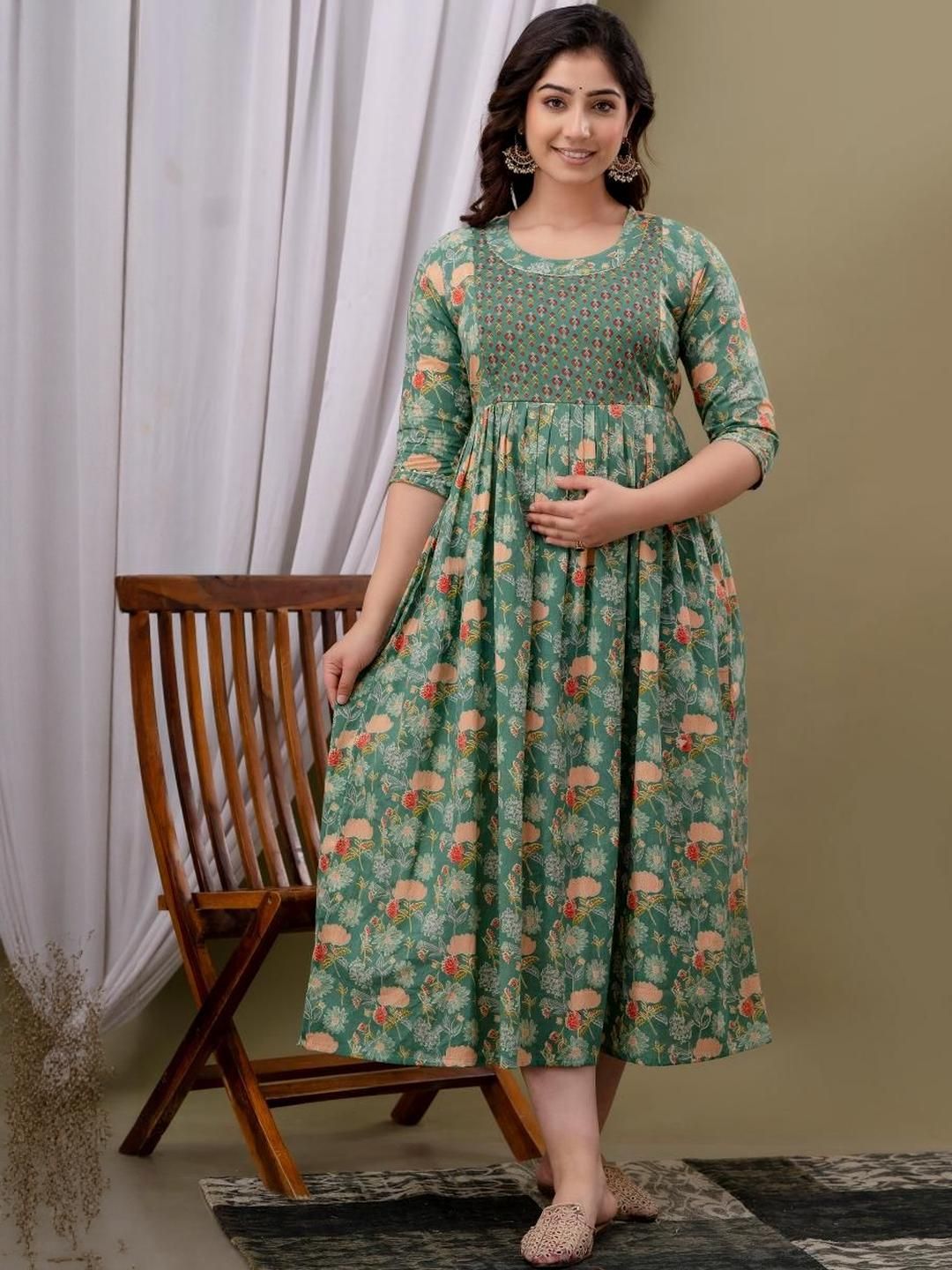 FASHION CLOUD Women Printed A-Line Kurti-image-18