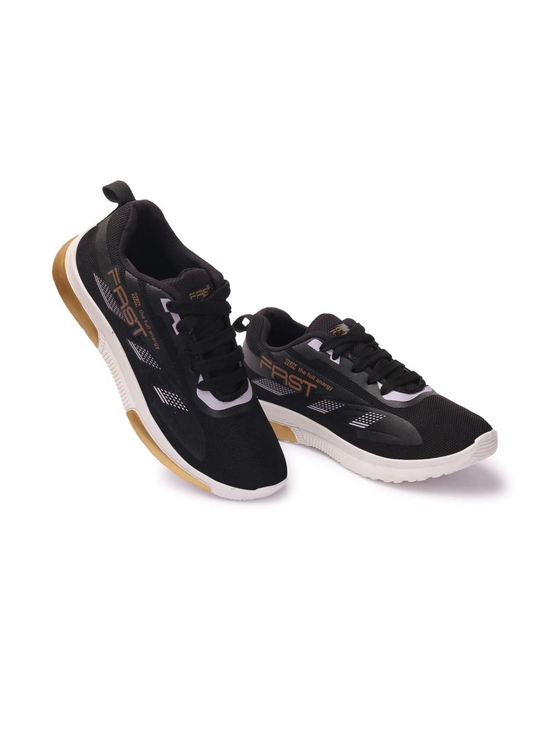 HOTSTYLE Men Black Canvas Sports Shoes-picture-32