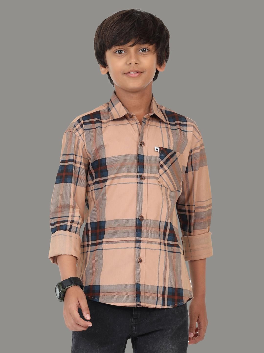 AIDAN PAUL Kids Checked Casual Shirt-picture-27
