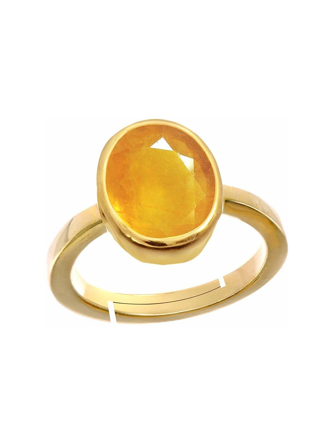 Sidharth Gems 7.25 Ratti 6.00 KT Yellow Sapphire Ring-picture-38