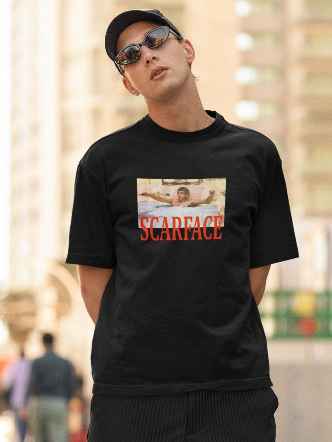 Stitchmeashirt Men Printed Drop-Shoulder Sleeves Activchill T-shirt-picture-24