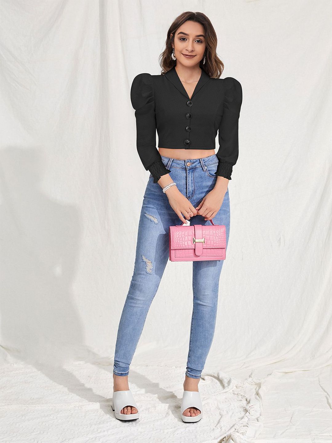 DHRUVIL IMPEX Women Solid Regular Crop Top-picture-41