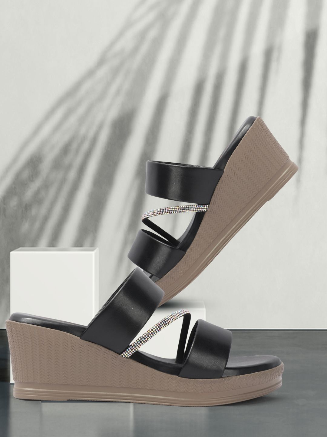 Colo Women Embellished Open Toe Wedge Sandals-picture-21