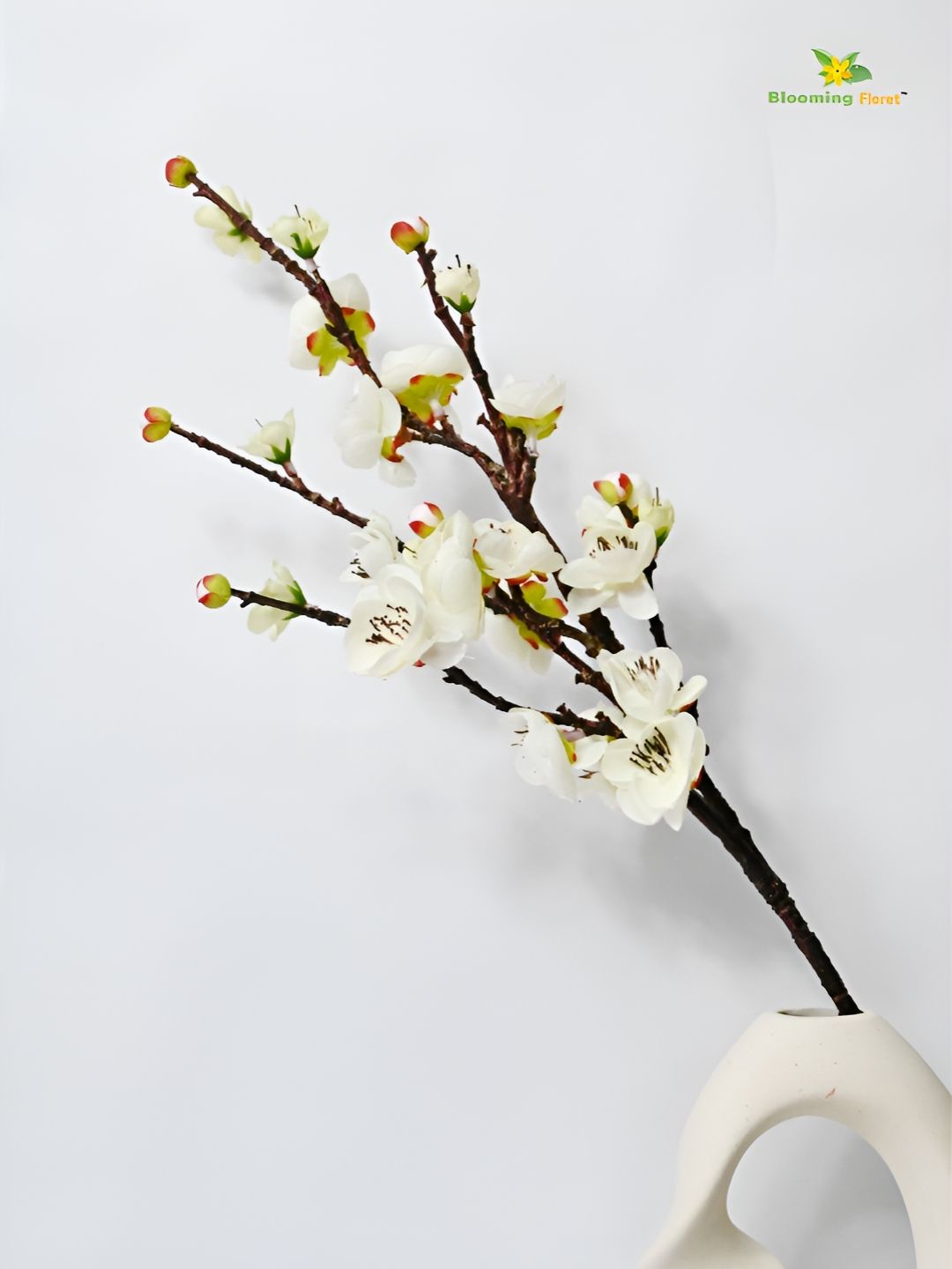 Blooming Floret White 1 Pieces Blossom Artificial Flower-picture-29