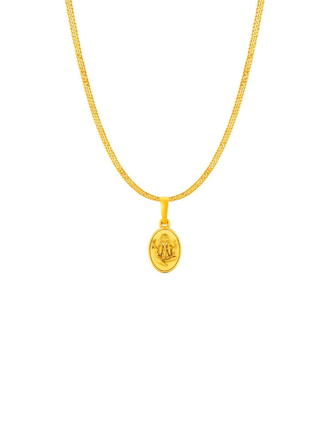 AKSHAT SAPPHIRE 92.5 Silver 22KT Gold-Plated Ganesh ji Pendants With Chains-picture-14