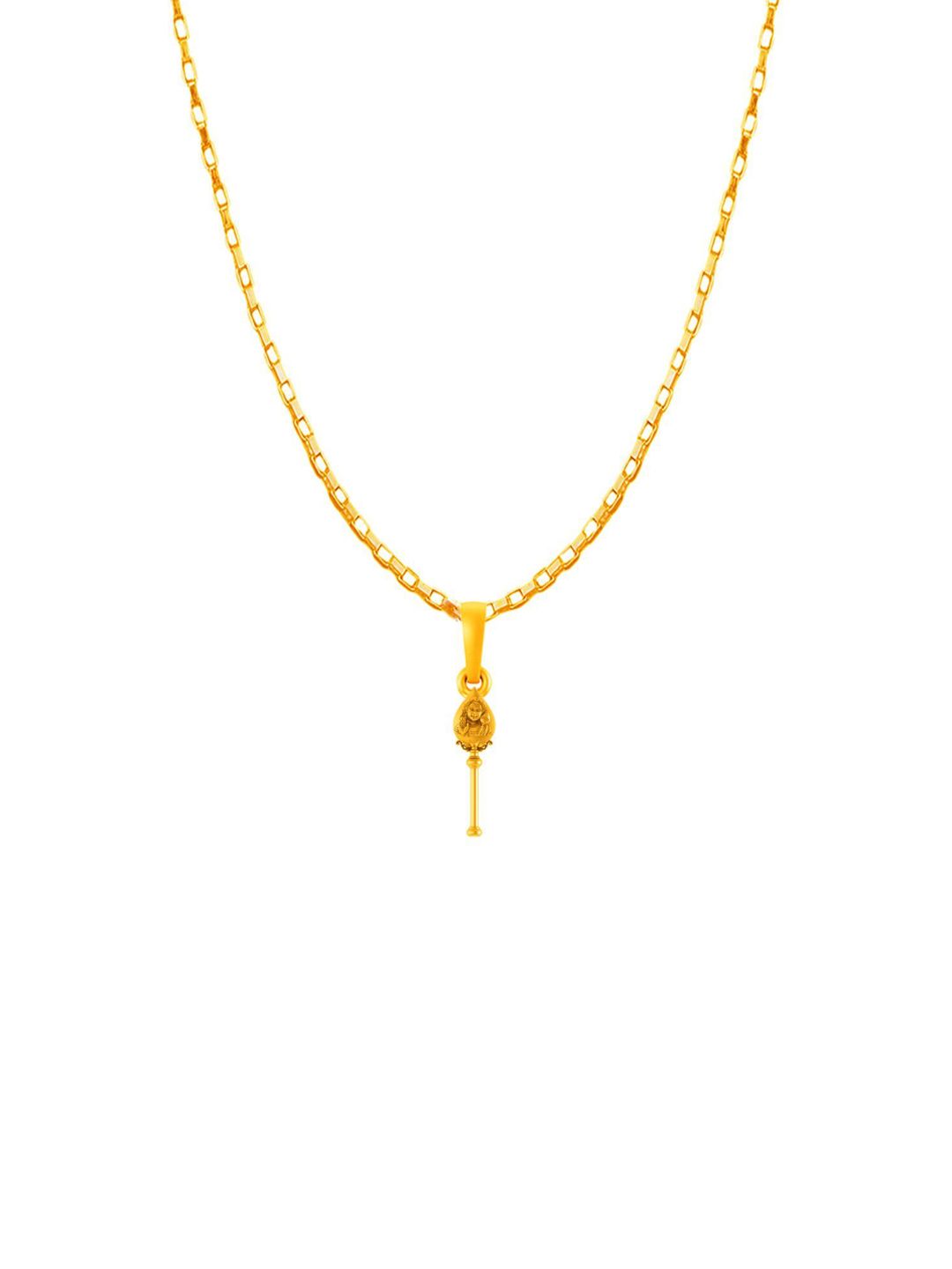 AKSHAT SAPPHIRE Men Gold-Plated Pendants with Chains-image-24