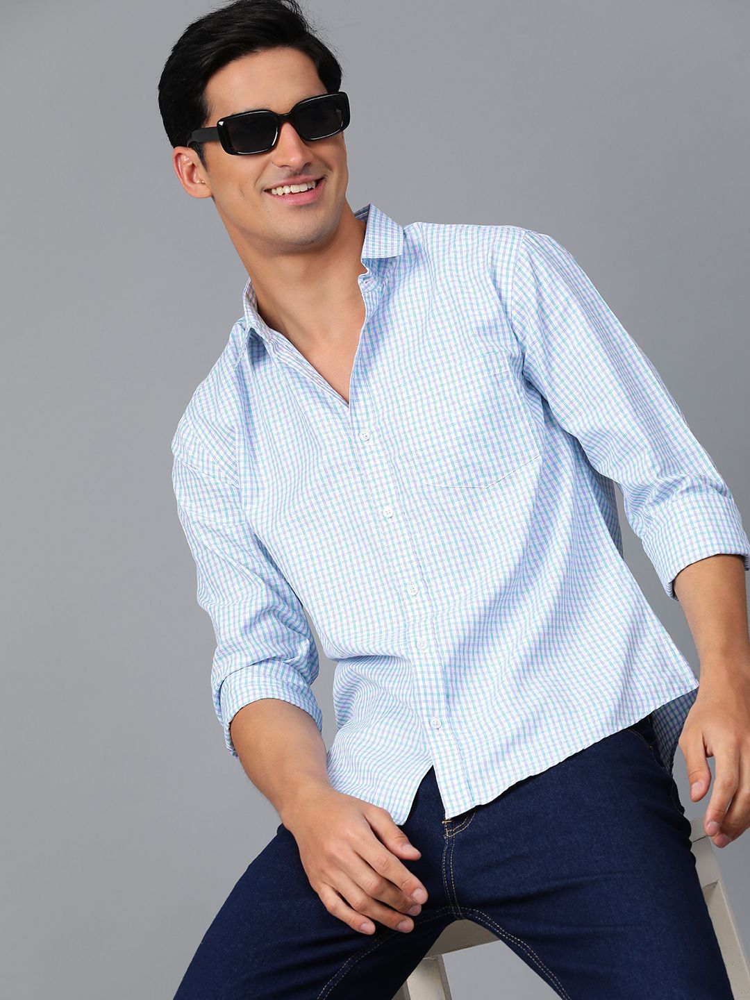 Stylecast X Kotty Men Geometric Modern Printed Casual Shirt-picture-22