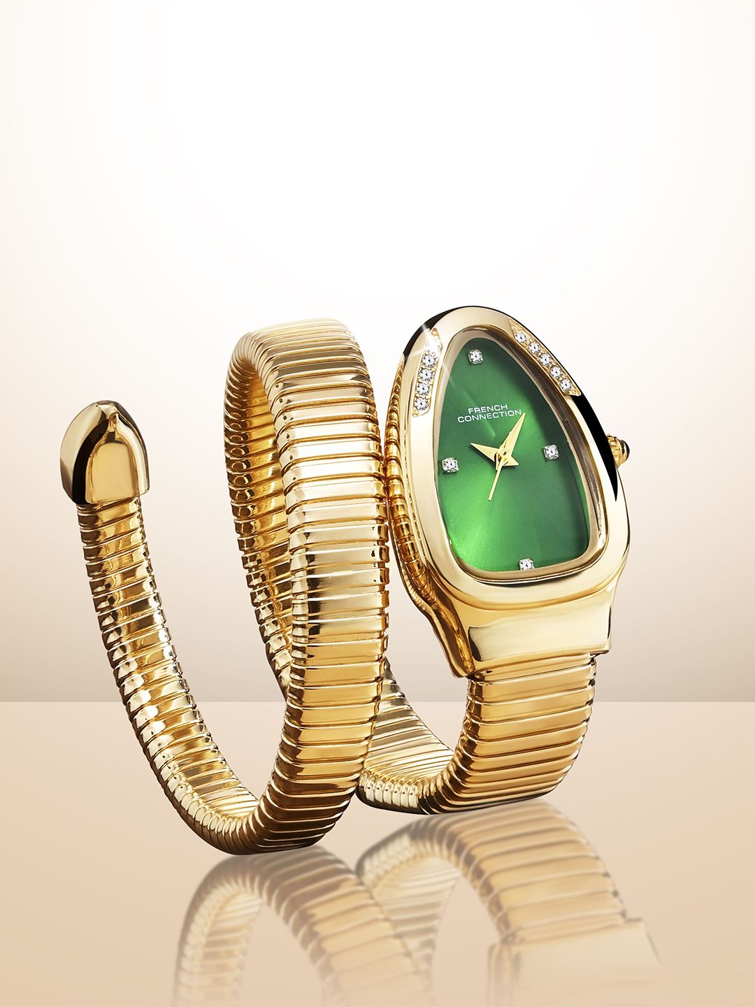 French Connection Women Patterned Dial & Wrap Around Straps Analogue Watch FCN0132NGM