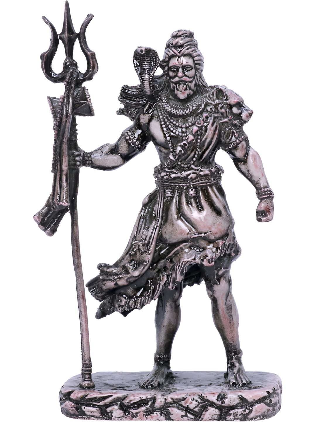 Aura Black & White Lord Shiv Religious Showpiece-image-10