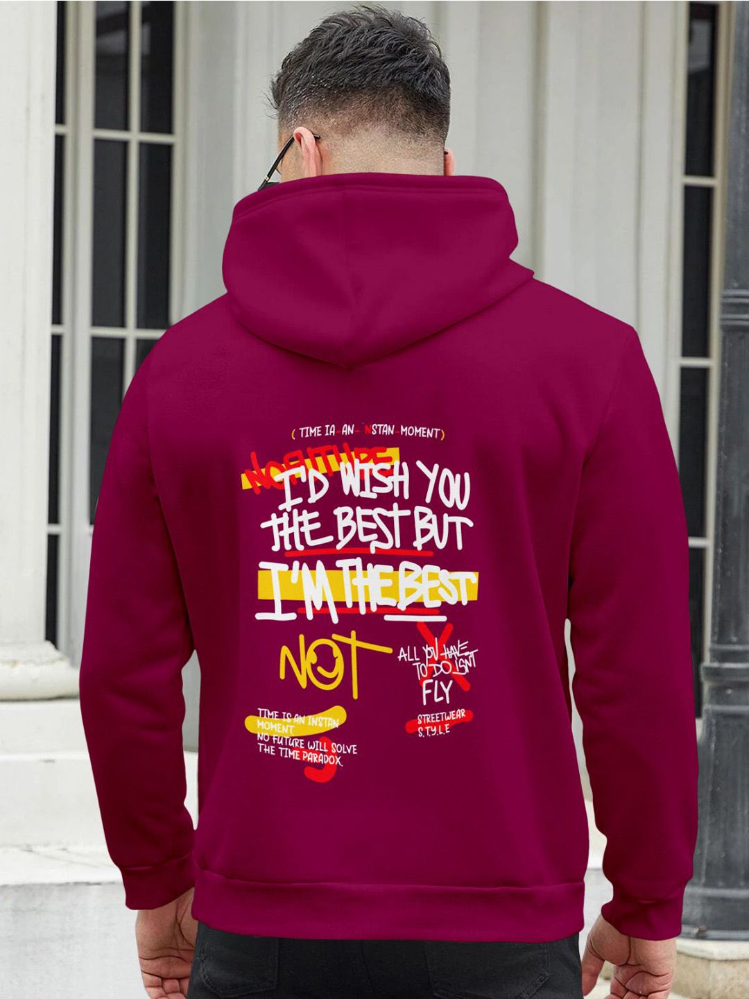 Triptee Men Printed Hooded Sweatshirt-picture-34