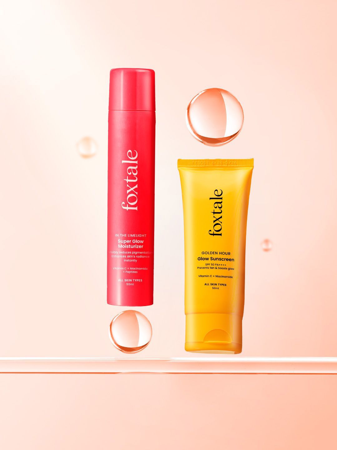 FoxTale Set Of 2 Super Glow Moisturizer With Golden Hour Glow Sunscreen - 50 ml Each-picture-48