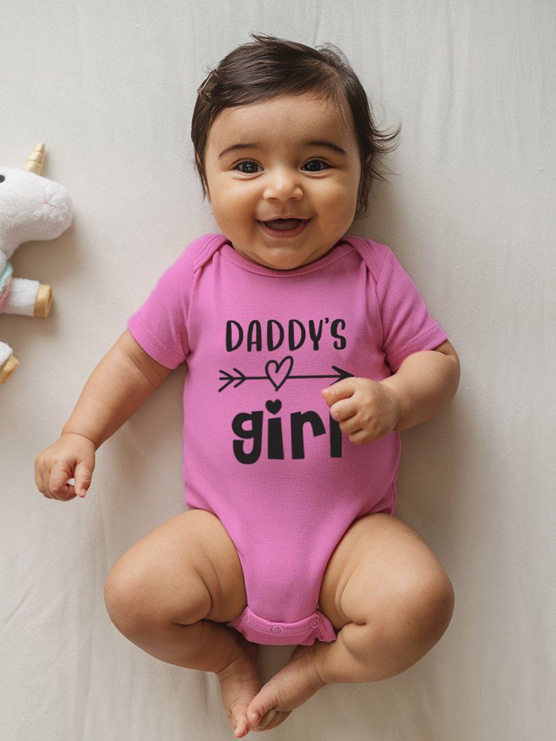 Zeezeezoo Infant Kids Daddy's Girl Printed Pure Cotton Bodysuit-picture-42