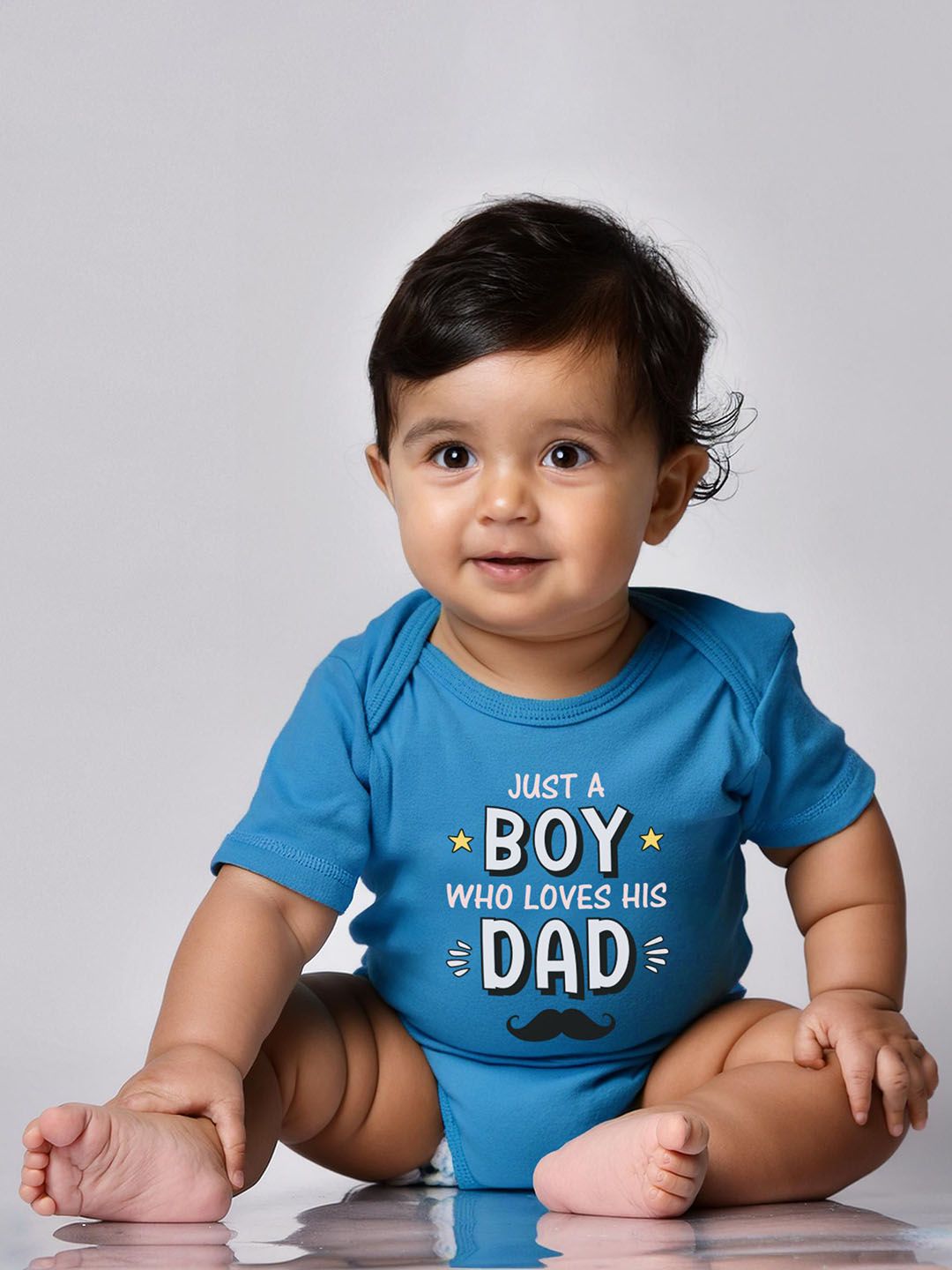 Zeezeezoo Infant Kids Our First Father's Day Printed Pure Cotton Bodysuit-picture-30