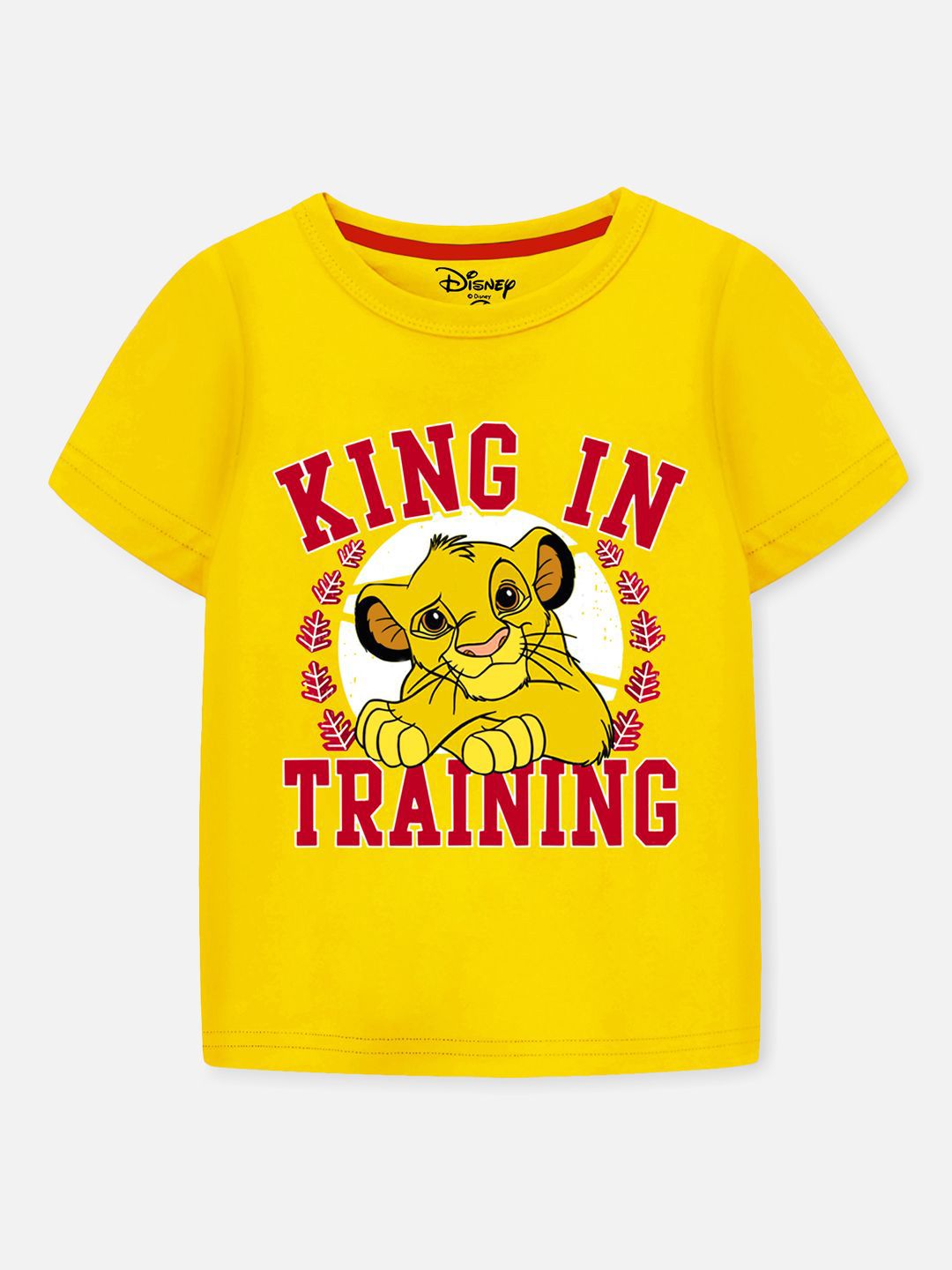 YK Disney Kids Pack Of 3 Graphic Printed Round Neck Cotton T-shirts-picture-32