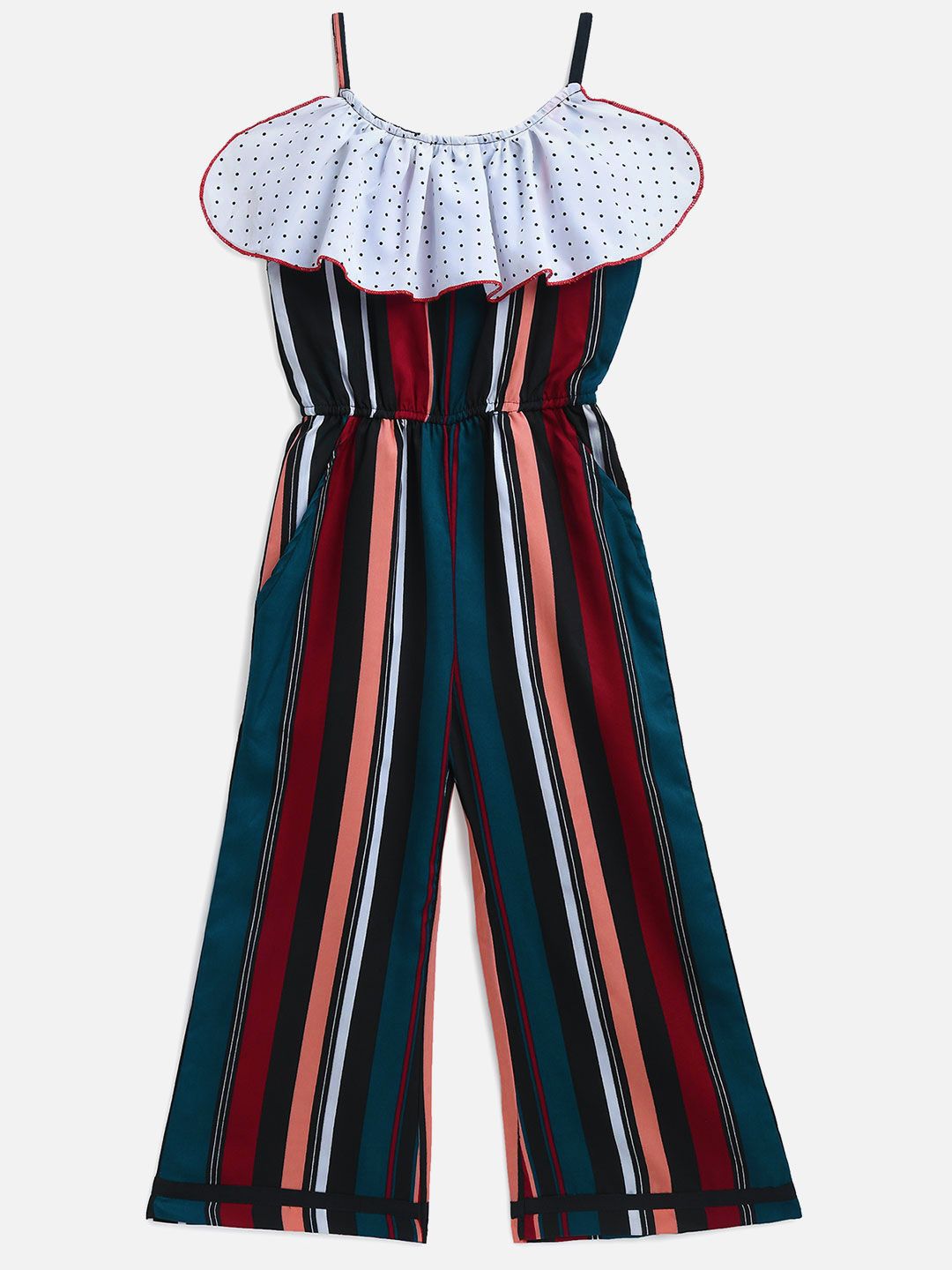 YK Girls Striped Print Basic Jumpsuit-picture-17