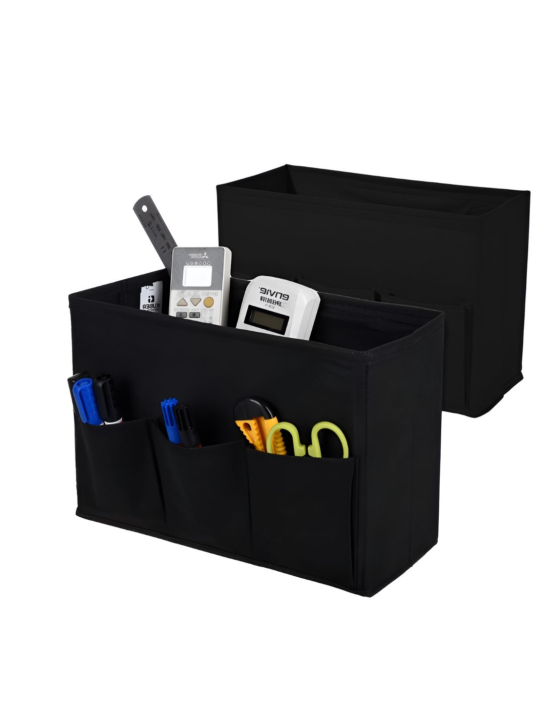 Aura Black Set of 2 Regular Desk Organiser Organisers-image-19