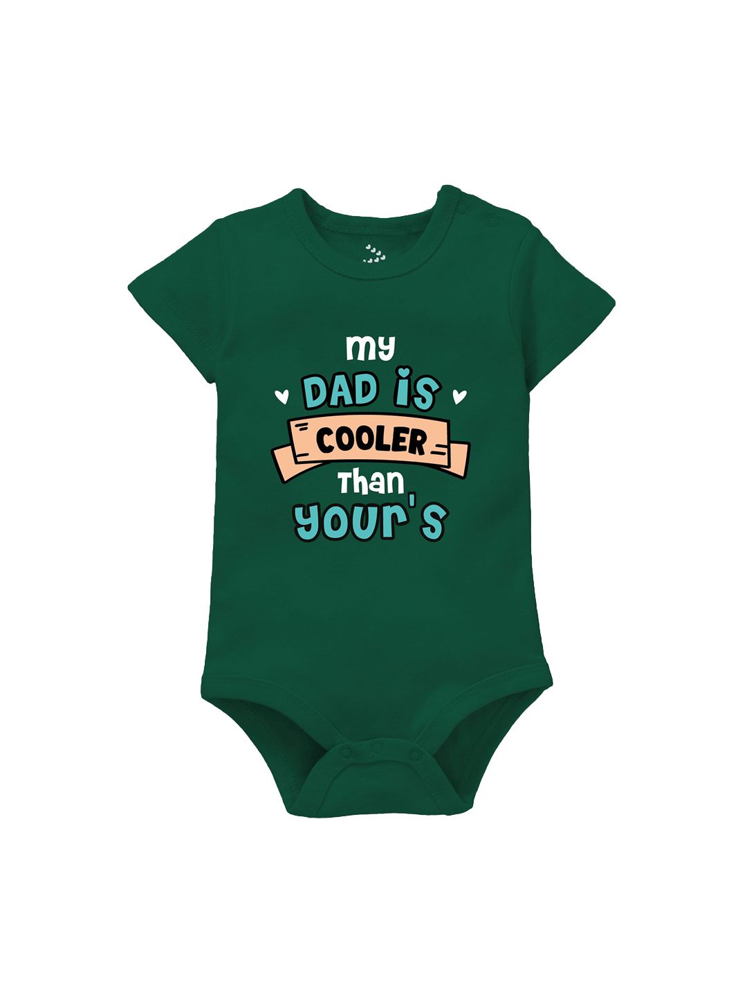 Zeezeezoo Infant Kids My Dad is Cooler Than Your's Printed Pure Cotton Bodysuit-picture-12