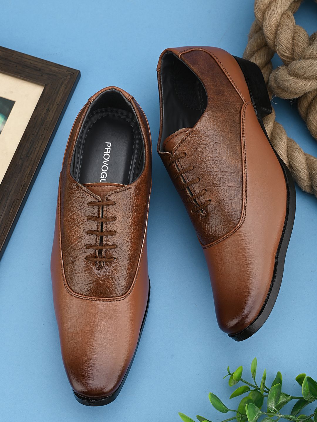 HERE&NOW Men Lace-Up Formal Derbys-picture-40