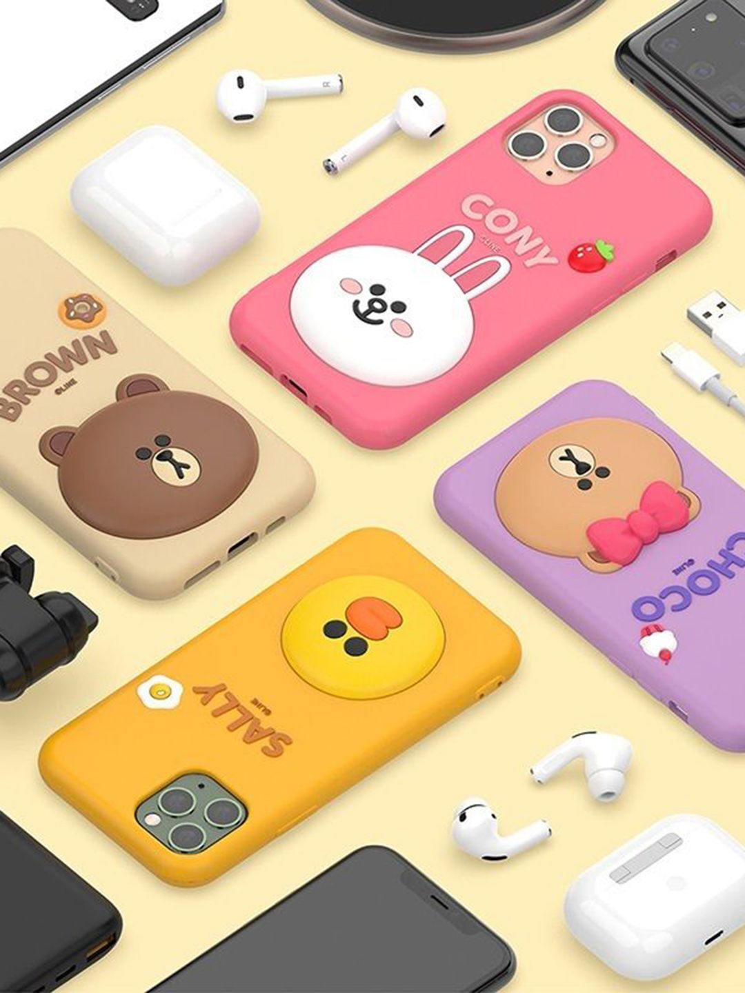 case creation iphone 15 plus 3d line friends choco cartoon back case