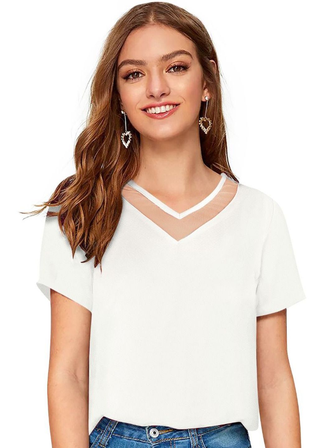 DHRUVIL IMPEX Women V-Neck Top-picture-50
