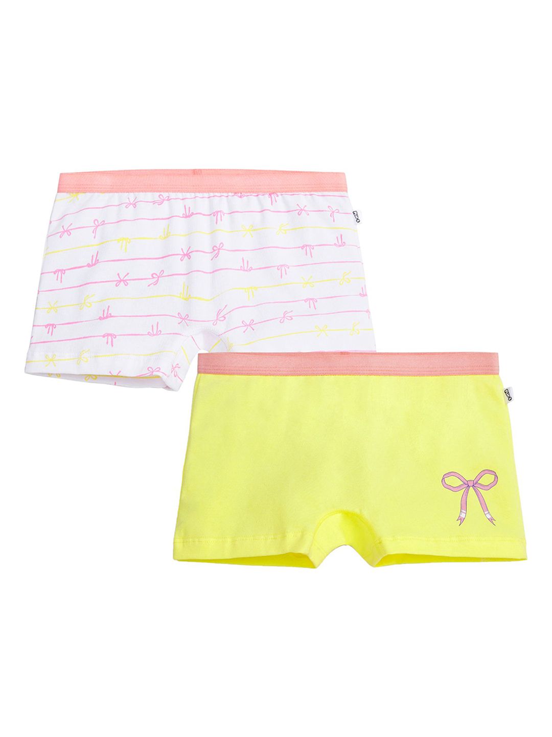 You Got Plan B Girls Printed Pack Of 2 Pure Cotton Briefs +BXG-Bows-4-6-picture-12