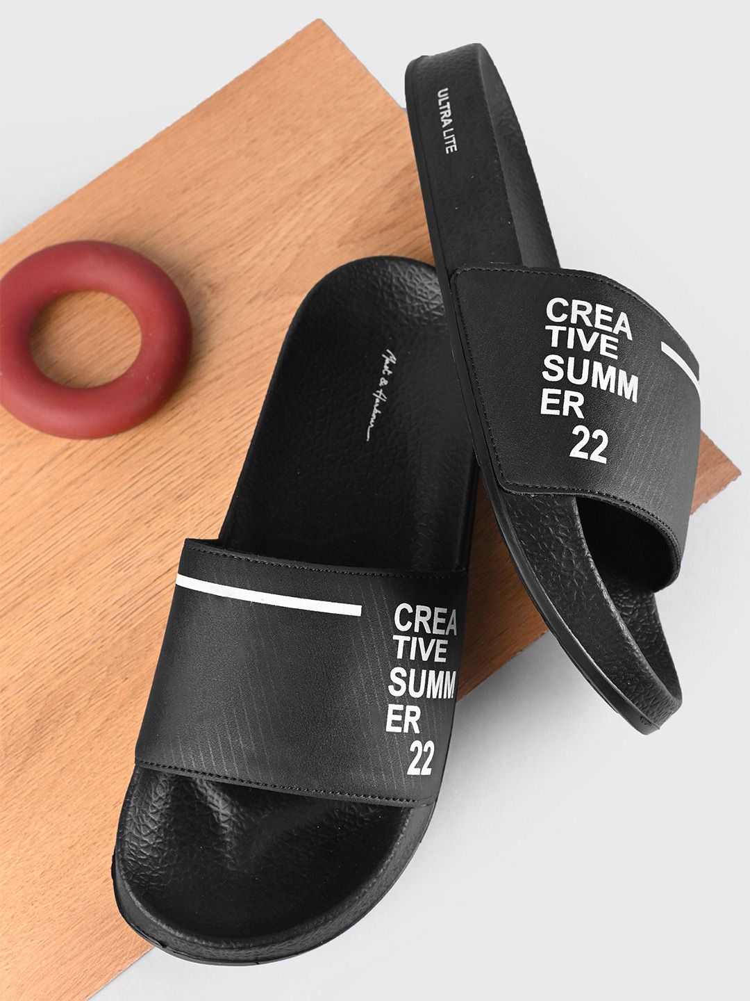 Mast & Harbour Men Printed Sliders-picture-17