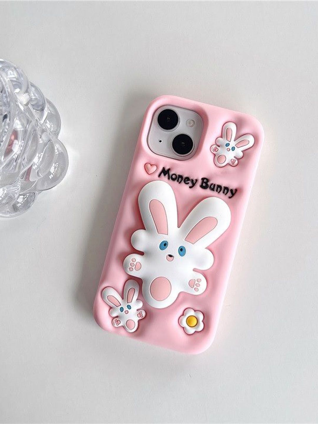 CASE CREATION iPhone 14 Pro 3D Money Bunny Rabbit Pop Bumper Case-picture-47