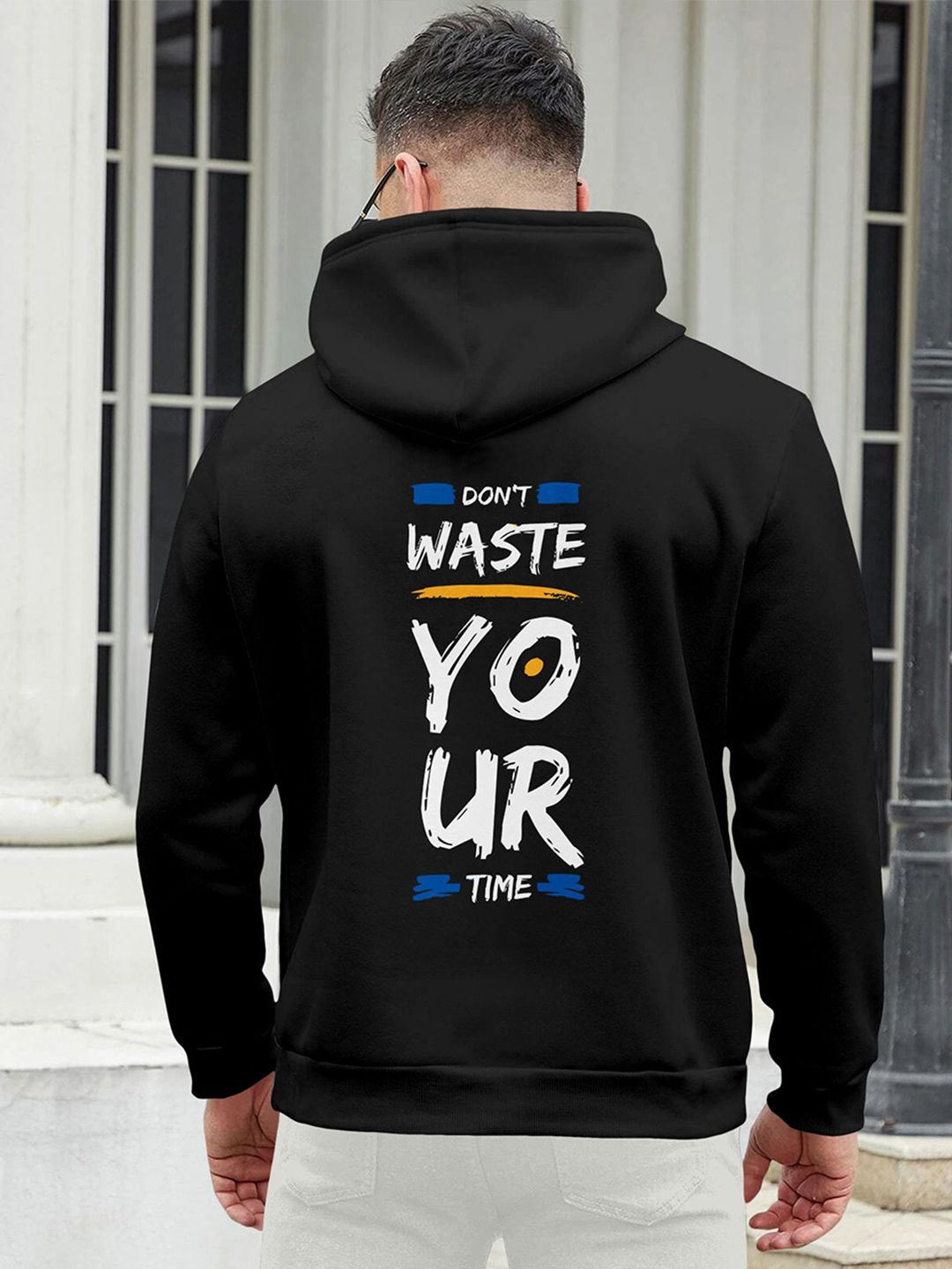 Triptee Men Typography Printed Hooded Cotton Sweatshirt-picture-15