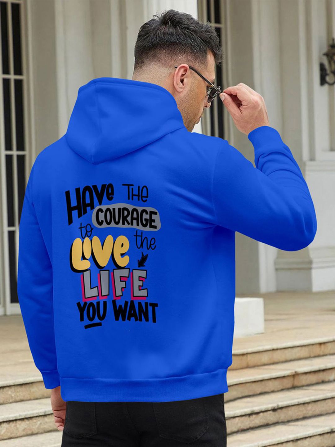 Triptee Men Typography Printed Hooded Cotton Sweatshirt-picture-14
