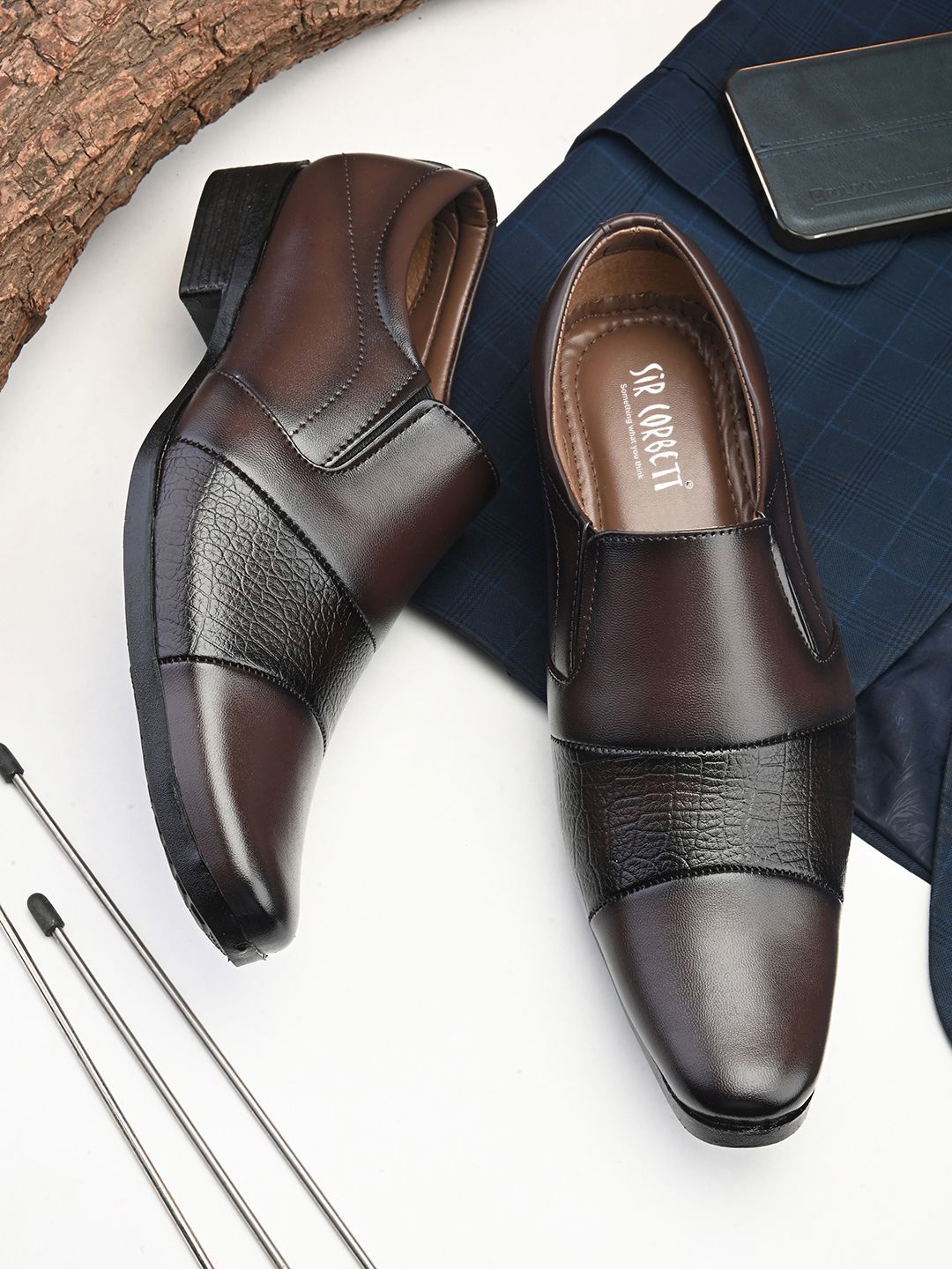 HERE&NOW Men Formal Slip-Ons Shoes-picture-36