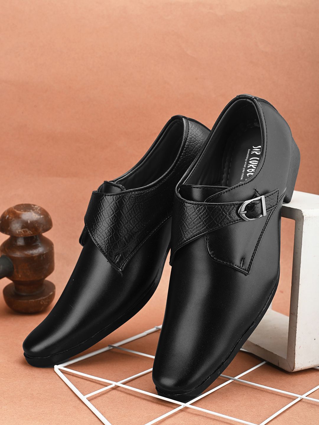 HERE&NOW Men Formal Monk Shoes-image-29