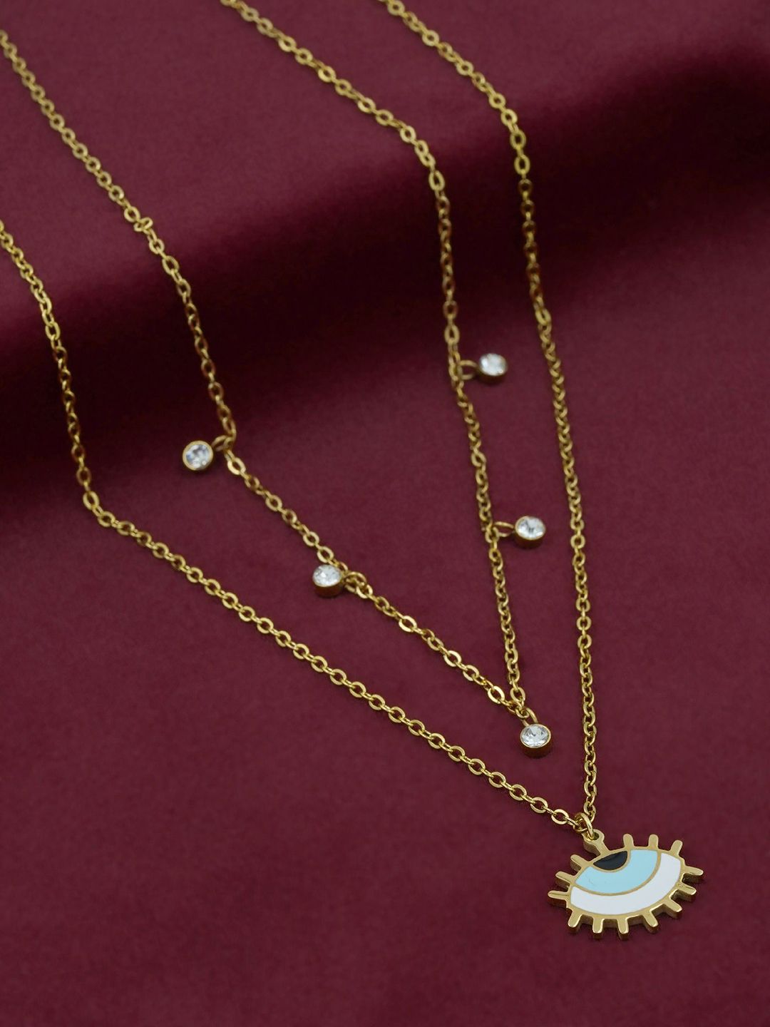 ARTKLIM Women Gold-Plated Contemporary Pendants with Chains-picture-10