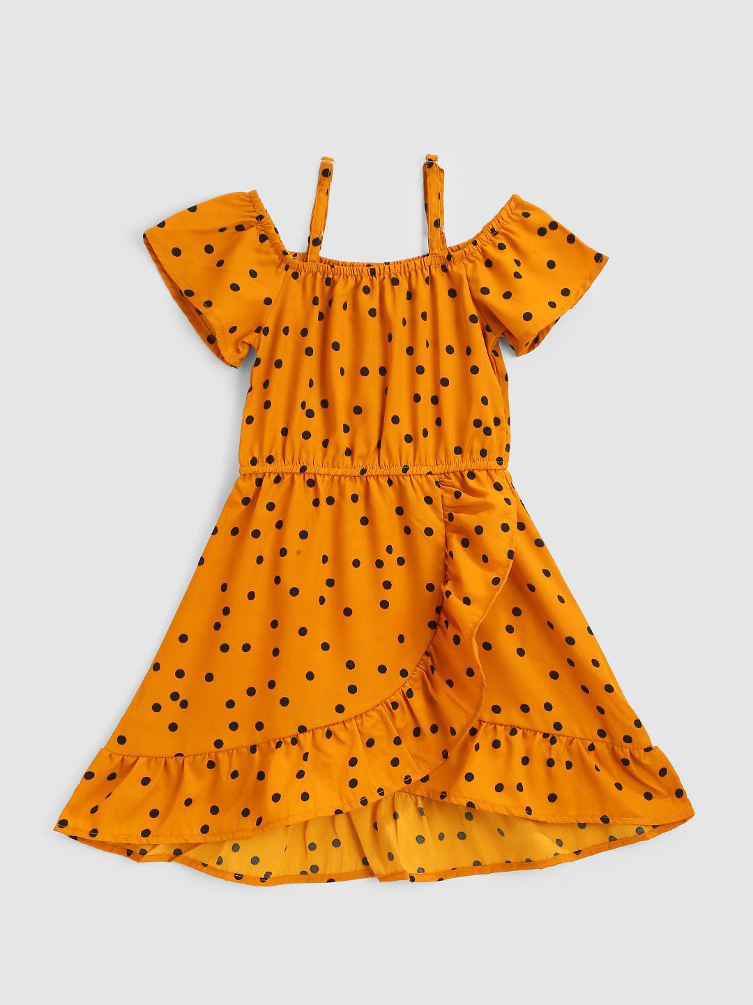 YK Girls Polka Dot Printed A-Line Knee Length Dress-picture-25