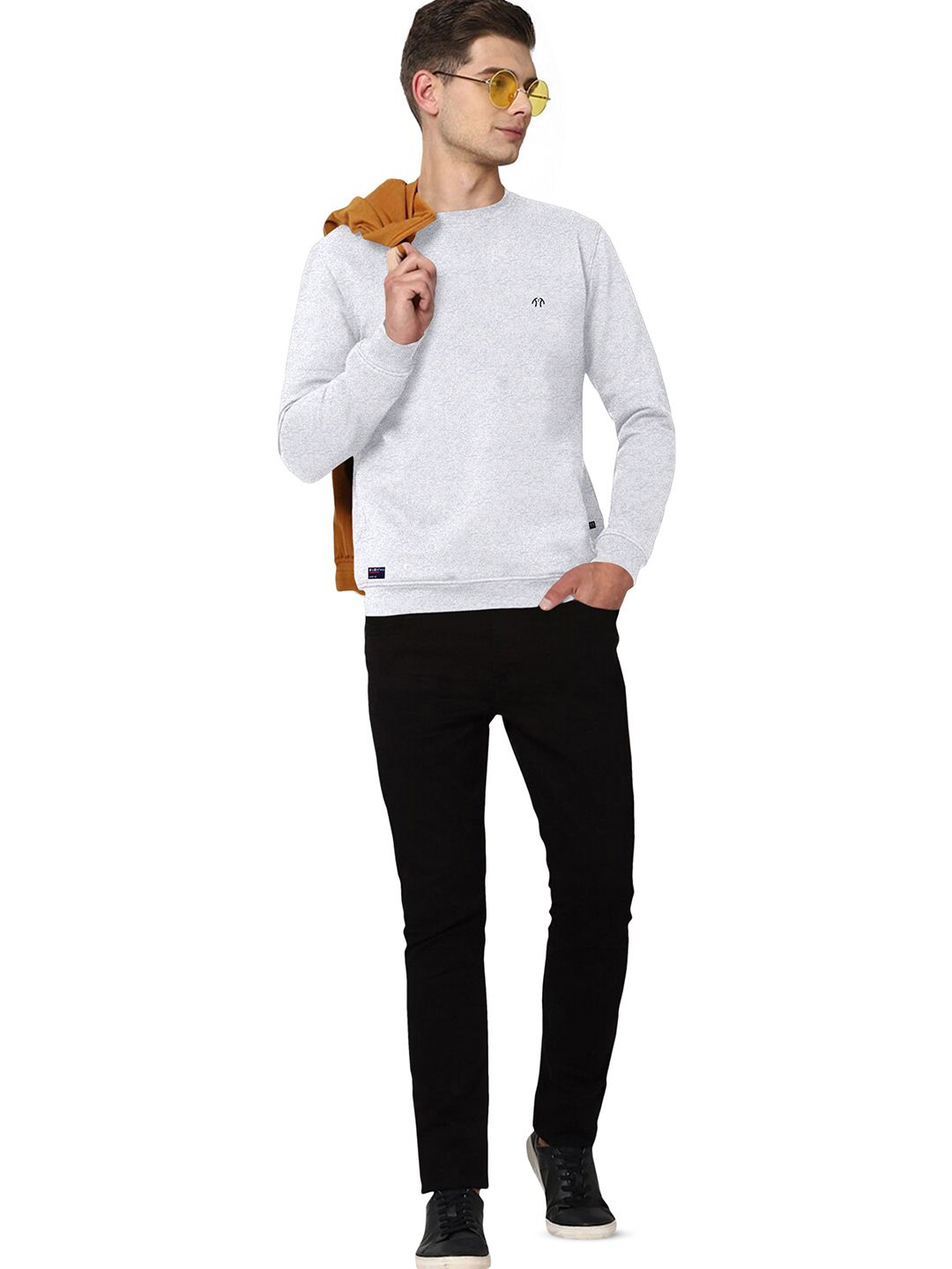 Triptee Men Solid Cotton Sweatshirt-picture-20