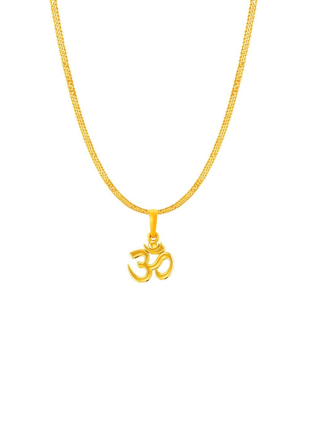 AKSHAT SAPPHIRE Men 92.5 Silver 22K Gold-Plated Om Pendants With Chain-image-39