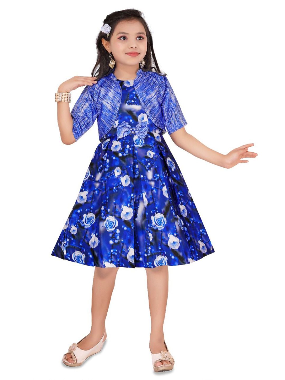 BAESD Embellished Satin A-Line Maxi Dress-picture-26