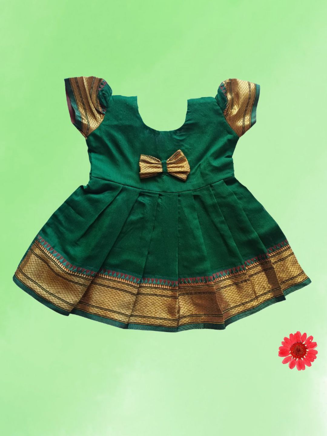 Mom and Me Girls Cap Sleeves Cotton Fit and Flare Dress-picture-21