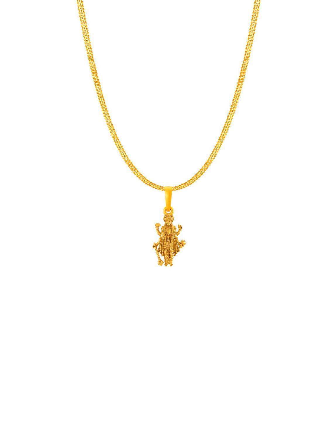 AKSHAT SAPPHIRE 92.5 Silver 22KT Gold-Plated Vishnu ji Pendants With Chains-picture-32