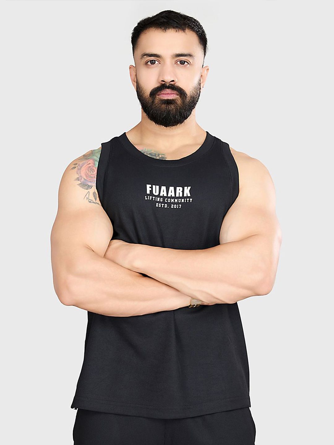 FUAARK Men Drip Oversized Gym & Workout Tank Drip Oversized Tank Black-S-picture-29