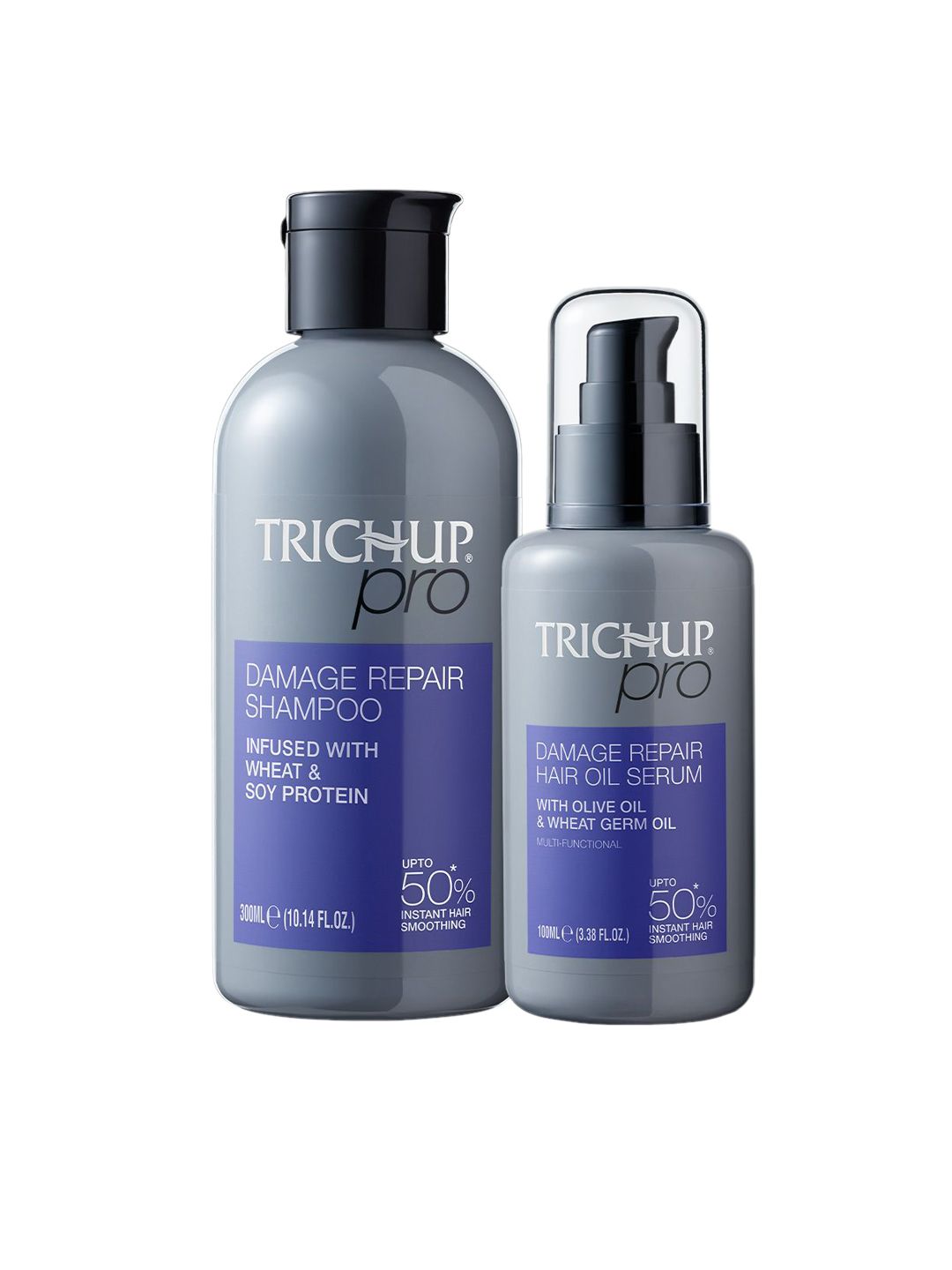 TRICHUP Set Of 2 Damage Repair Shampoo - 300 ml With Serum - 100 ml-image-35