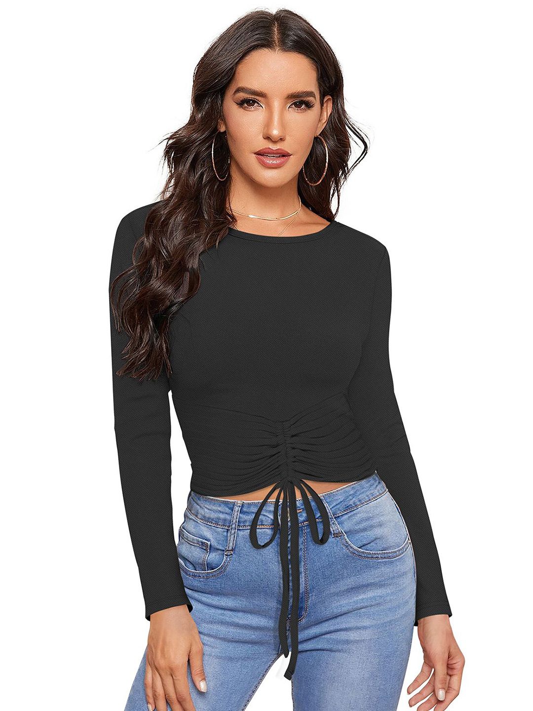 DHRUVIL IMPEX Women Fitted Crop Top-picture-20