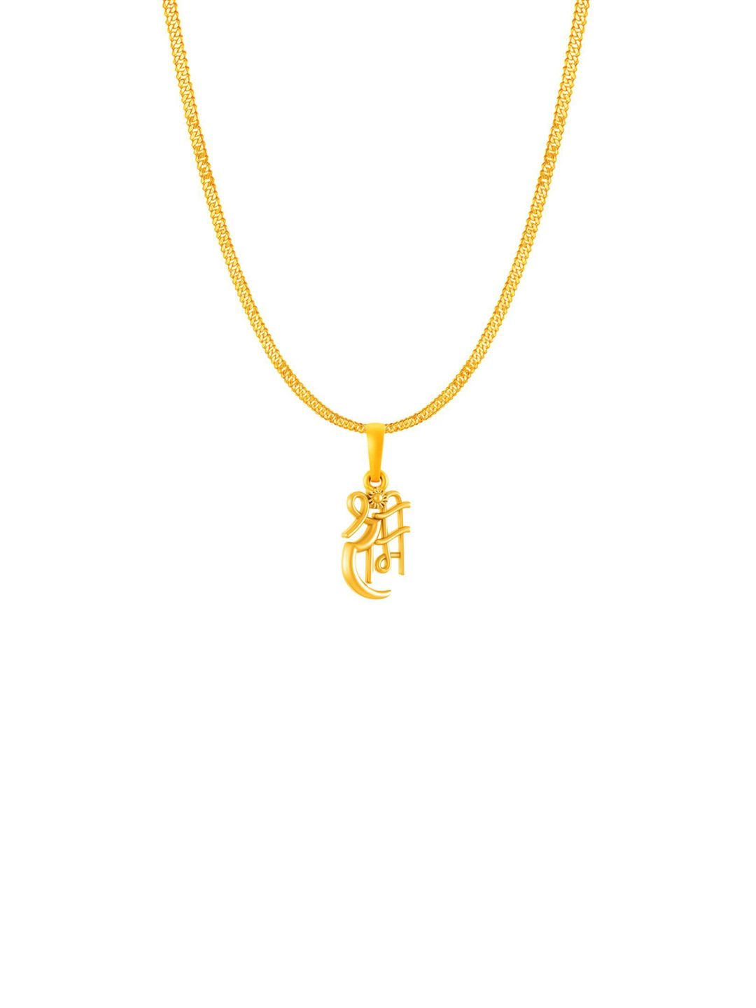 AKSHAT SAPPHIRE Men 925 Silver 22KT Gold-Plated Ram Pendant with Curb Chain-image-37
