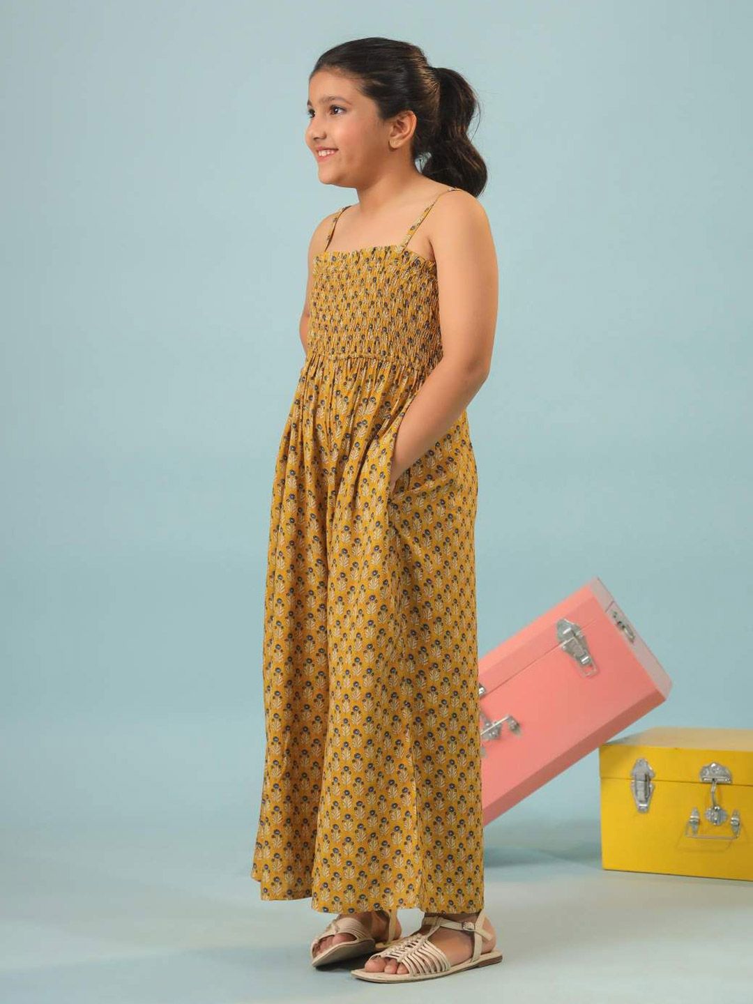 Sangria Girls Block Printed Basic Jumpsuit-picture-43
