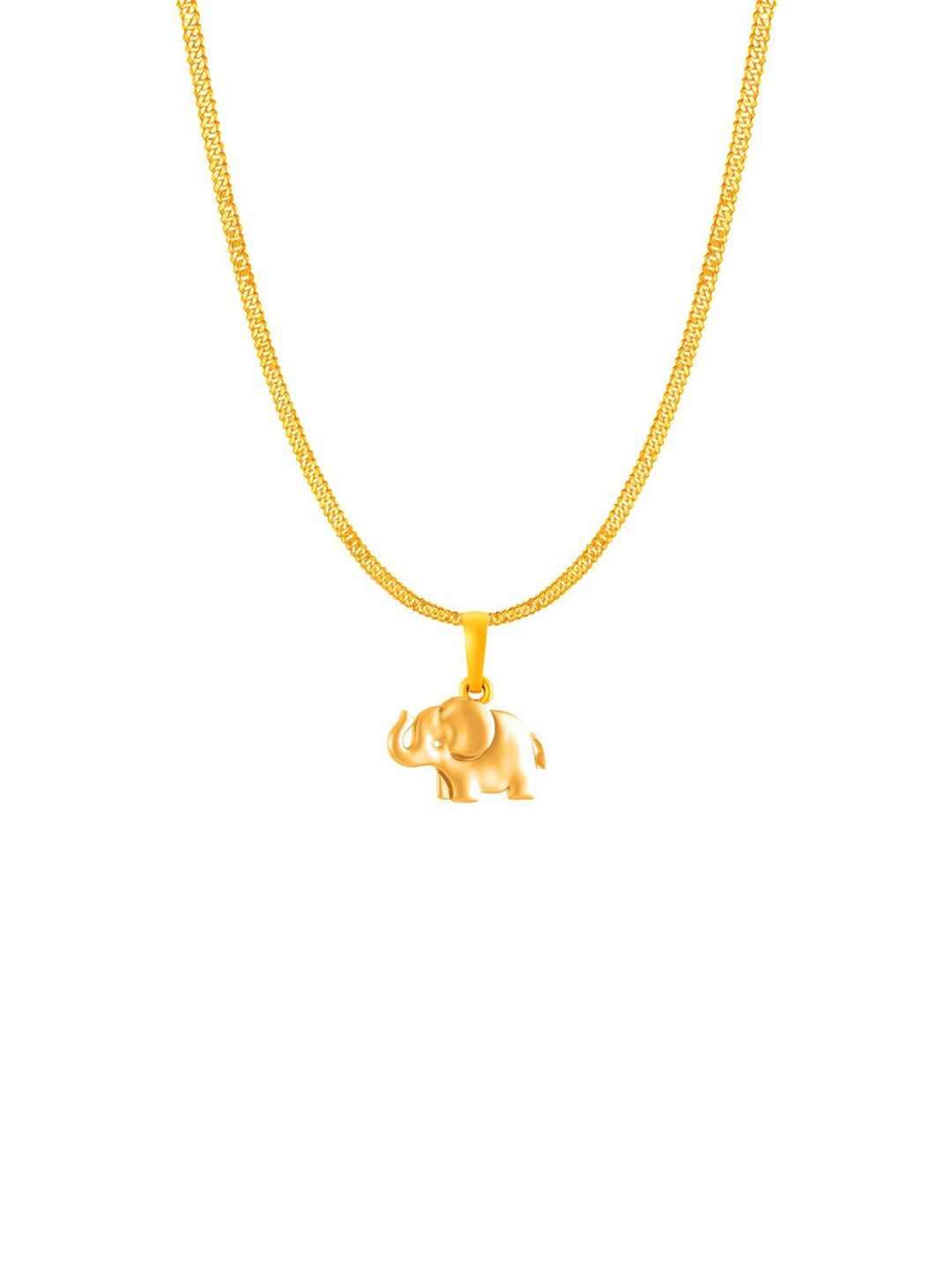 AKSHAT SAPPHIRE 92.5 Silver 22KT Gold-Plated Elephant Pendants With Chains-picture-17