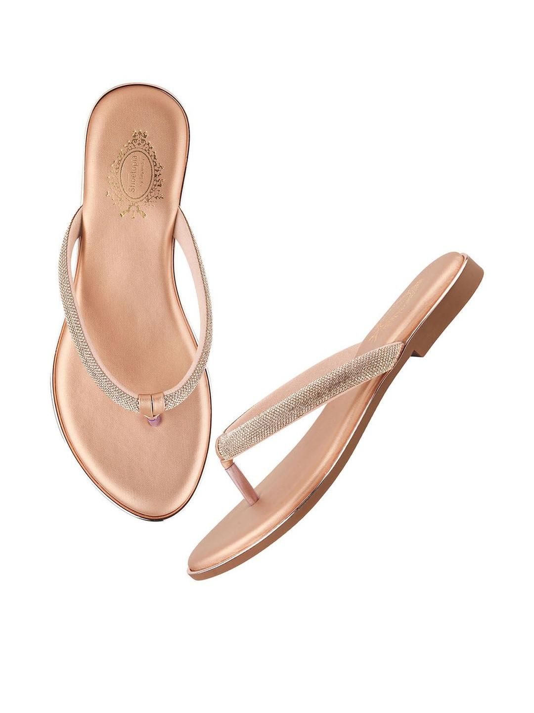 Stylestry Girls Embellished Party T-Strap Flats